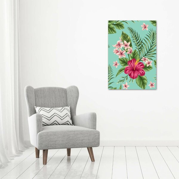 Imprimare tablou canvas flori Hawaii