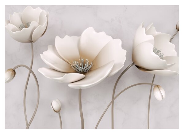 Tablou cu florile albe (70x50 cm)