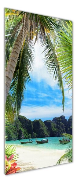 Tablou sticlă plaja tropicala