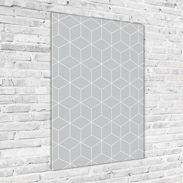 Tablou din Sticlă fundal geometrică