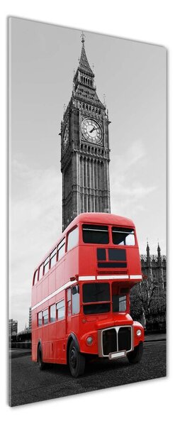 Tablou Printat Pe Sticlă Londra autobuz