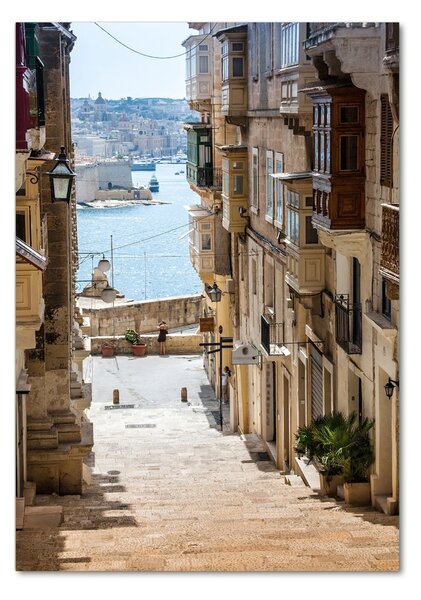 Tablou din Sticlă Strazi din Malta