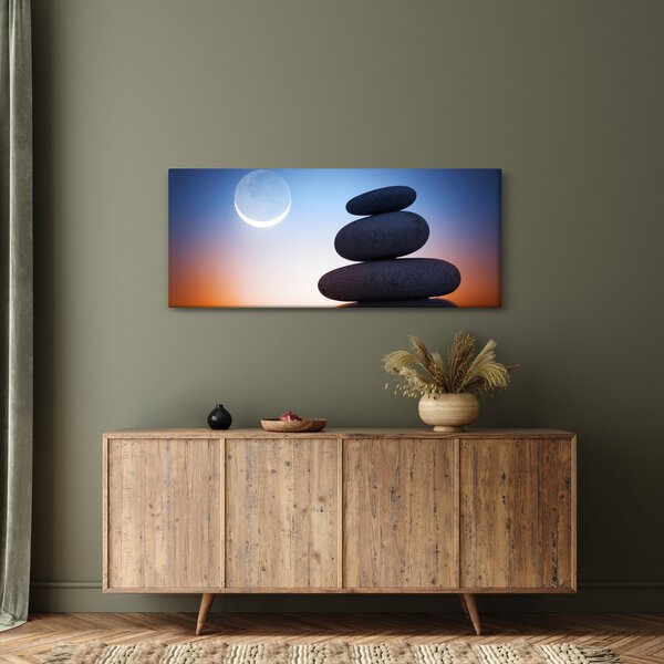 Tablou cu pietre suprapuse (120x50 cm)