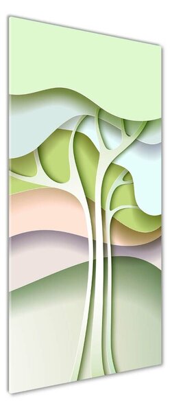 Tablou din Sticlă copac abstract