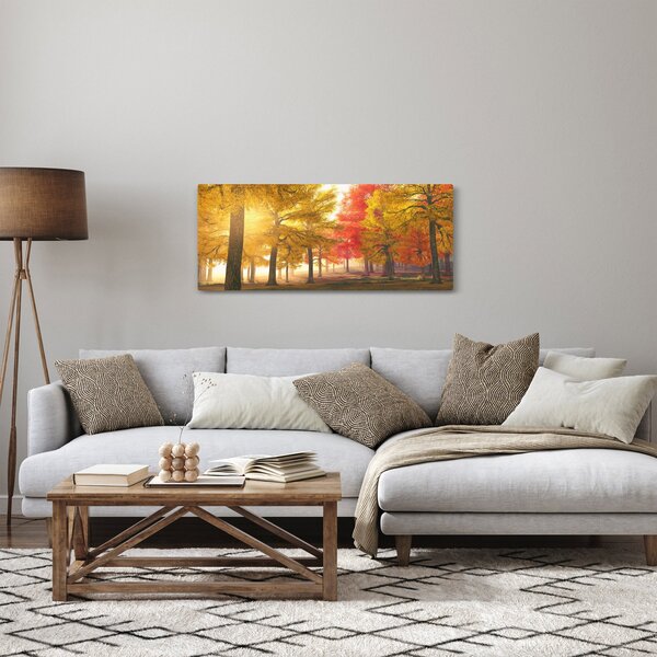 Tablou cu copaci toamna (120x50 cm)