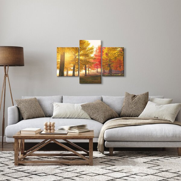 Tablou cu copaci toamna (90x60 cm)