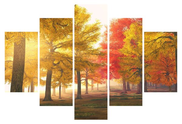Tablou cu copaci toamna (150x105 cm)