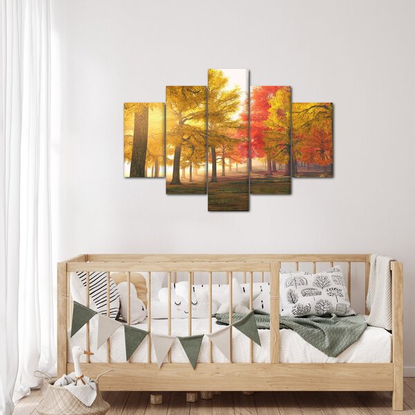 Tablou cu copaci toamna (150x105 cm)