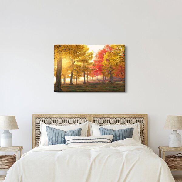 Tablou cu copaci toamna (90x60 cm)