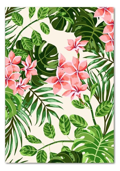 Tablou din Sticlă flori Hawaii