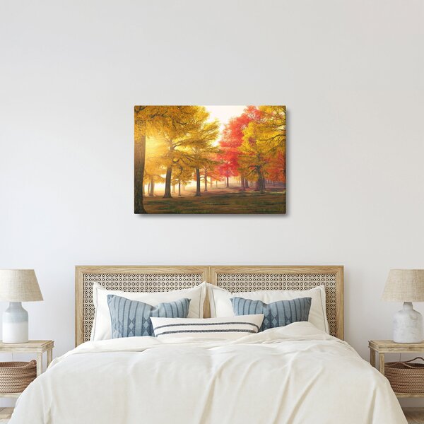 Tablou cu copaci toamna (70x50 cm)