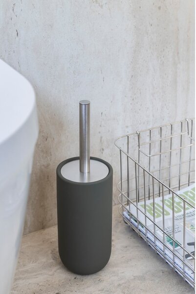 Perie de WC verde-închis din ceramică Lotus Play – Mette Ditmer Denmark