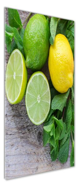 Tablou din Sticlă Lime si lamaie