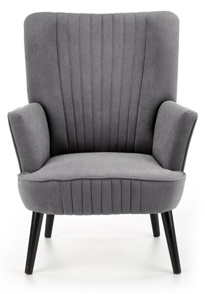 Fotoliu Houston 955, Gri, Negru, Tapiterie, 100x75x70cm, 14 kg