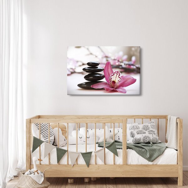 Tablou cupietre pentru masaj și orhidee (90x60 cm)