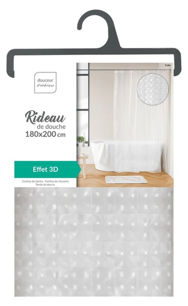 Perdea de duș 180x200 cm Cube – douceur d'intérieur