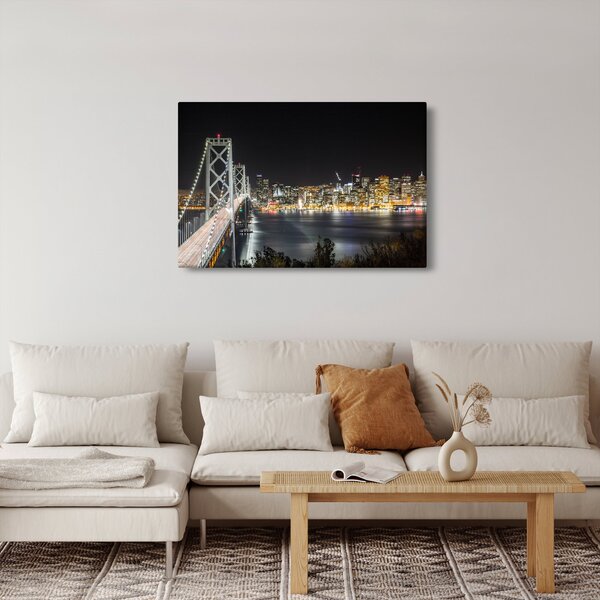 Tablou cu podul Brooklin și New York (90x60 cm)