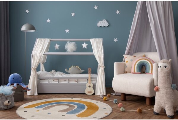 Covor pentru copii galben ocru-fildeș ø133 cm Joyful Gold – FD