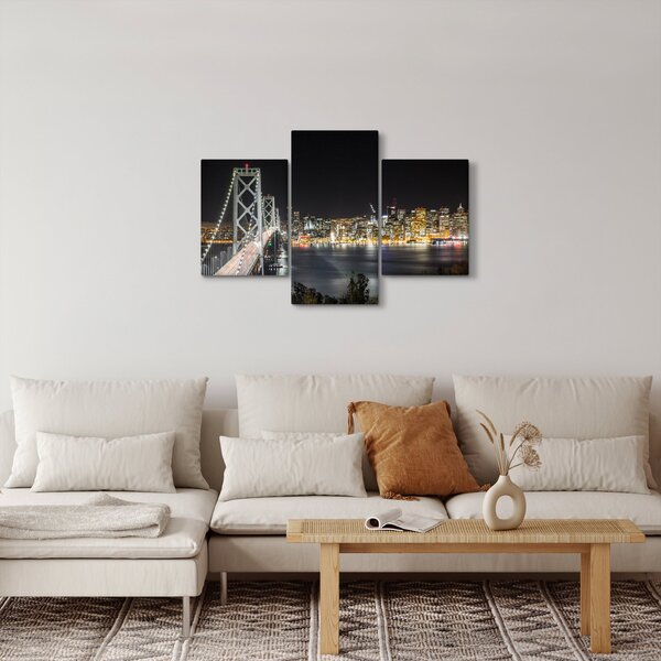Tablou cu podul Brooklin și New York (90x60 cm)
