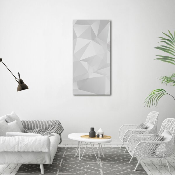 Tablou din Sticlă triunghiuri abstractizare