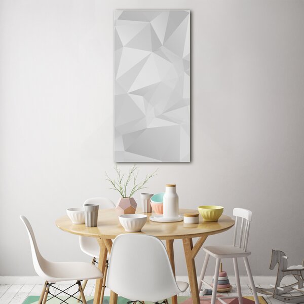 Tablou din Sticlă triunghiuri abstractizare