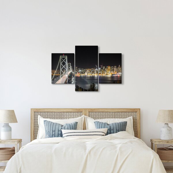 Tablou cu podul Brooklin și New York (90x60 cm)