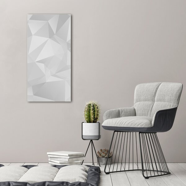 Tablou din Sticlă triunghiuri abstractizare