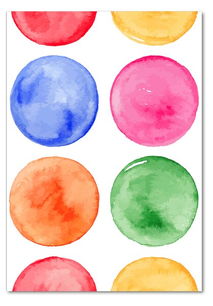 Fotografie imprimată pe sticlă cercuri colorate