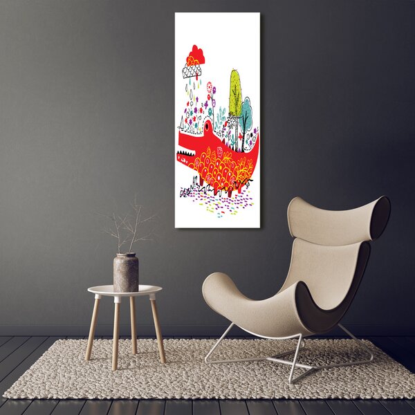 Imprimare tablou canvas Crocodil
