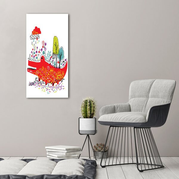 Imprimare tablou canvas Crocodil