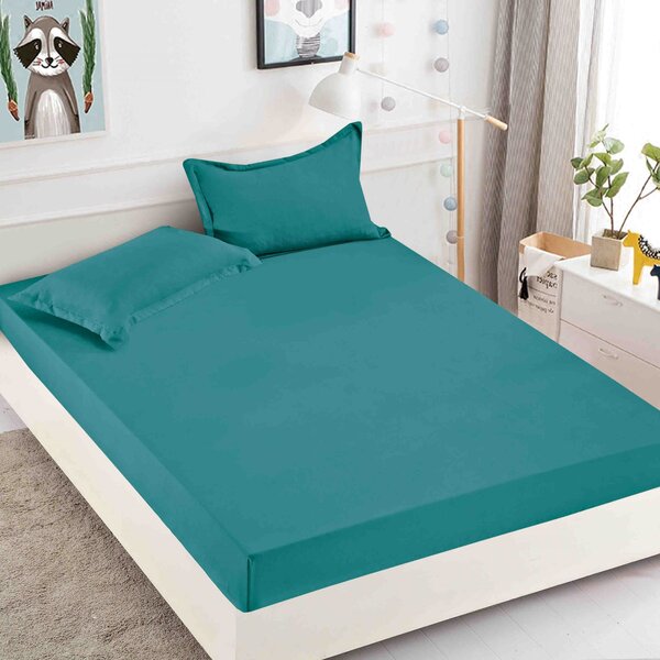 Husa protectie pat cu elastic, bumbac finet, 180 x 200 cm, 3 piese, HPP30