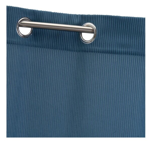 Draperie albastră din catifea reiată 140x260 cm Merely – Casa Selección