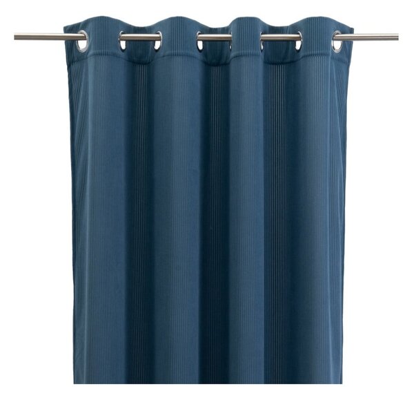 Draperie albastră din catifea reiată 140x260 cm Merely – Casa Selección