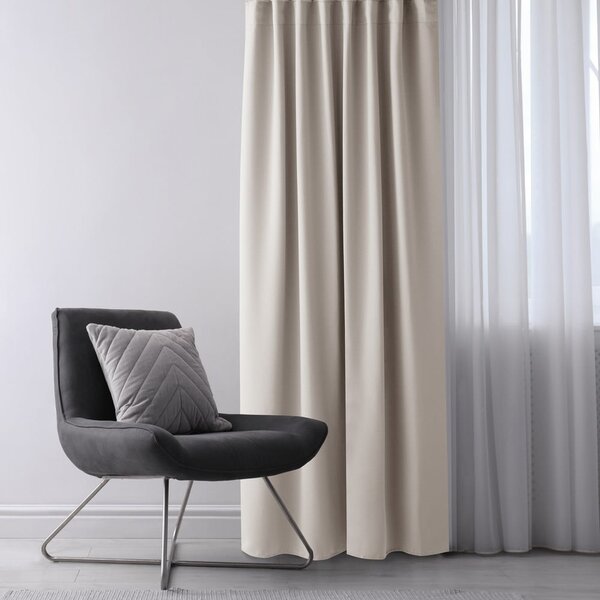 Draperie bej dimout (semi-opacă) 140x175 cm Kierra – Restilo