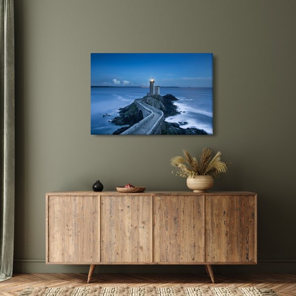 Tablou cu far și marea (90x60 cm)