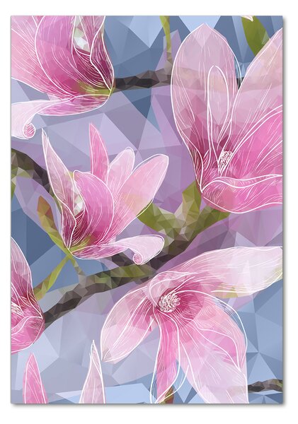 Tablou pe pe sticlă Magnolie