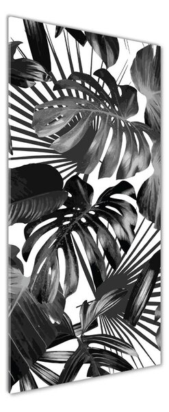 Tablou Printat Pe Sticlă frunze tropicale