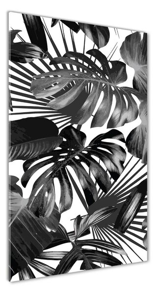 Tablou Printat Pe Sticlă frunze tropicale