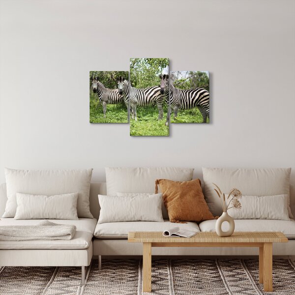 Tablou cu zebre (90x60 cm)