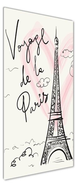 Tablou sticlă Turnul Eiffel din Paris