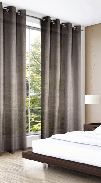 Draperie maro 140x245 cm Struktura Uni – Sehlbach