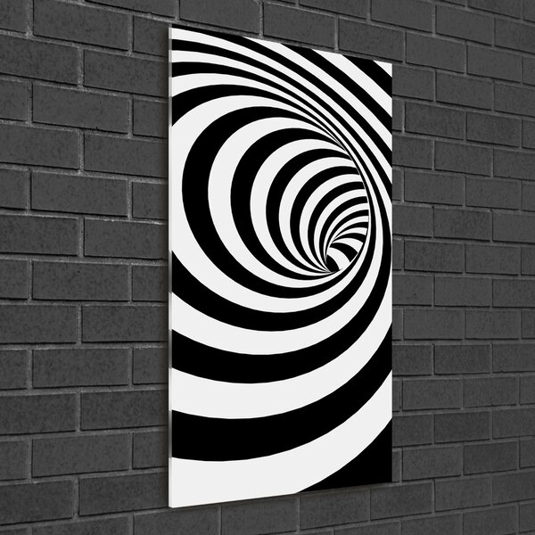 Tablou Printat Pe Sticlă în spirală benzi