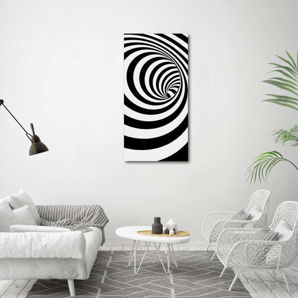 Tablou Printat Pe Sticlă în spirală benzi