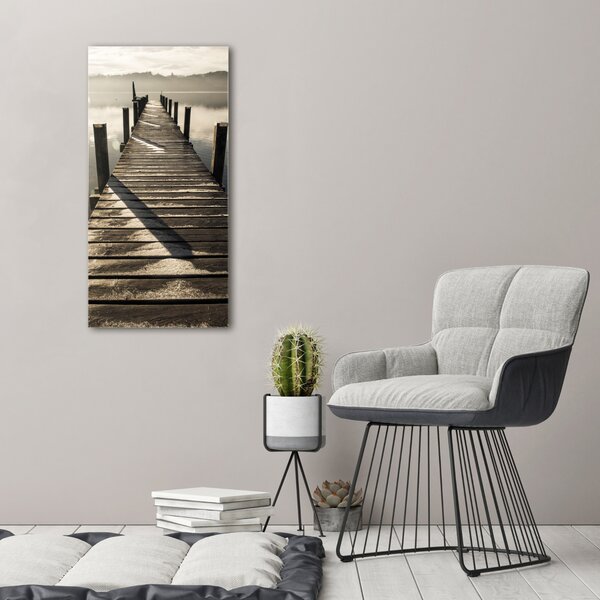 Imprimare tablou canvas debarcader din lemn