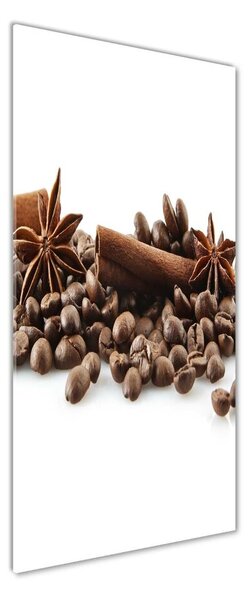 Tablou pe sticlă acrilică Boabe de cafea