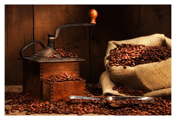 Tablou cu cafea (90x60 cm)