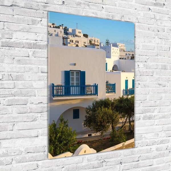 Tablou pe pe sticlă Mykonos Grecia