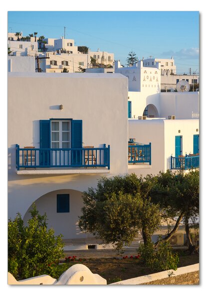 Tablou pe pe sticlă Mykonos Grecia