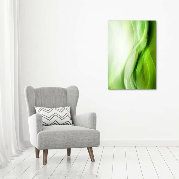 Tablou canvas fundal valuri verzi