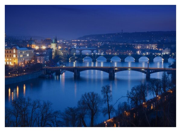 Tablou cu podurile din Praga (70x50 cm)